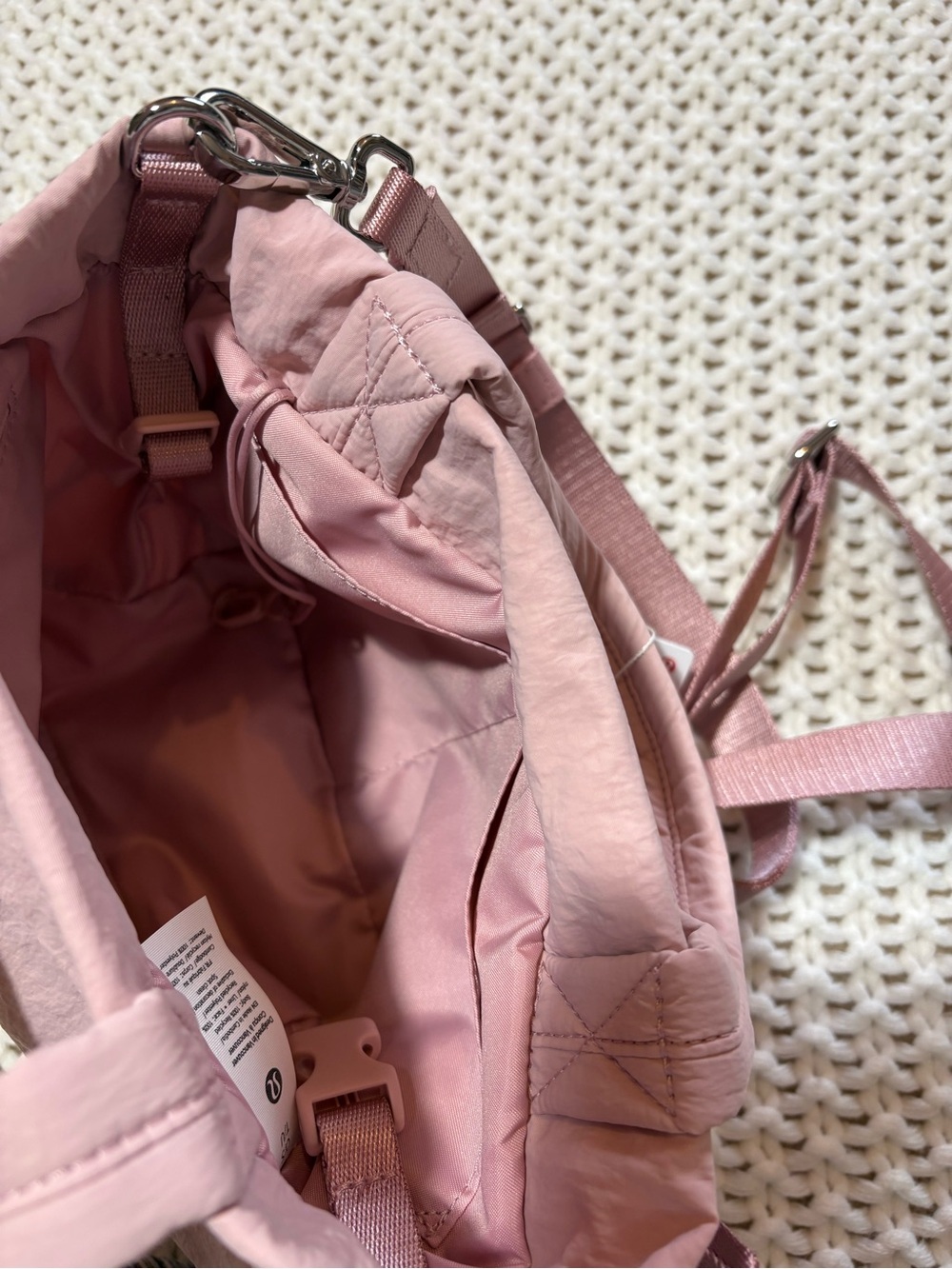 NWT lululemon on my level small tote in pink haze - Picture 13 of 13